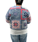 Gwen Patchwork Americana Cropped Quilted Jacket