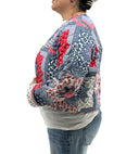 Gwen Patchwork Americana Cropped Quilted Jacket