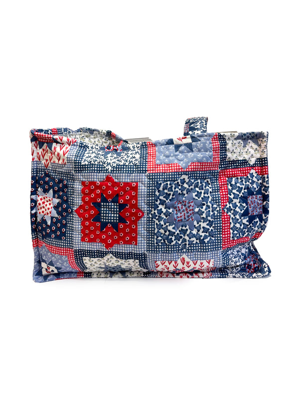 Gwen Patchwork Americana Quilted Tote