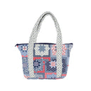 Gwen Patchwork Americana Zipper Tote Bag