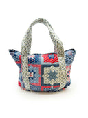 Gwen Patchwork Americana Zipper Tote Bag