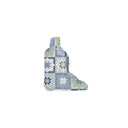 Gwen Patchwork Blue Quilted Boot Bag