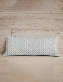Gwen Patchwork Blue Quilted Oblong 14"x33" Pillow