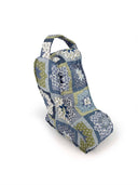 Gwen Patchwork Blue Quilted Boot Bag
