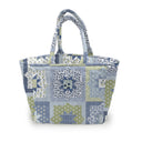 Gwen Patchwork Blue Quilted Handbag