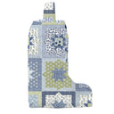 Gwen Patchwork Blue Quilted Boot Bag