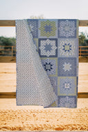 Gwen Patchwork Blue Quilt