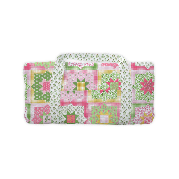 Gwen Patchwork Green Weekender Duffle Bag