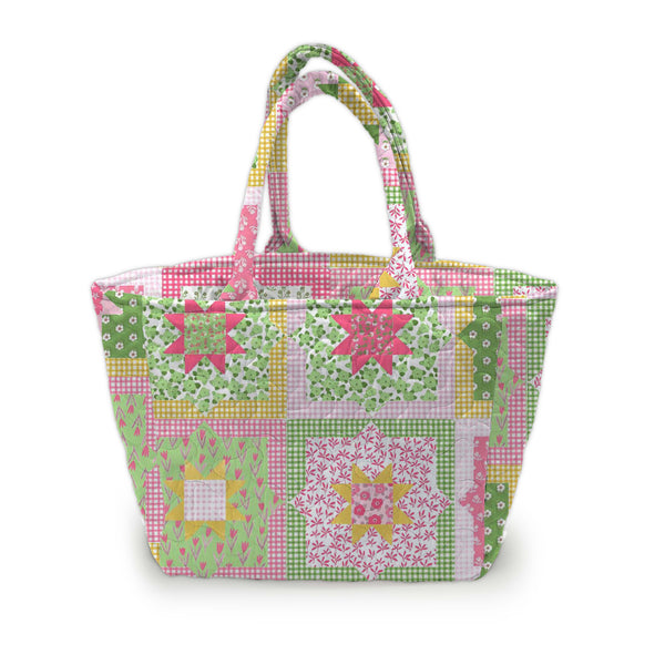 Gwen Patchwork Green Quilted Handbag