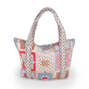 Gwen Patchwork Rose Zipper Tote Bag