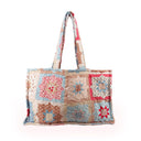 Gwen Patchwork Rose Quilted Tote