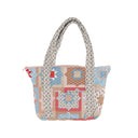 Gwen Patchwork Rose Zipper Tote Bag