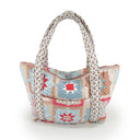 Gwen Patchwork Rose Zipper Tote Bag