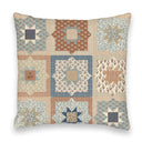 Gwen Patchwork Slate / Linen 20" Pillow