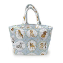 Petal Pups Blue Quilted Handbag