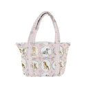 Petal Pups Pink Zipper Tote Bag