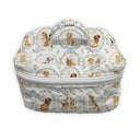 Petal Pups White Quilted Travel Case