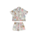 Harper Patchwork Shorty Pajama Set