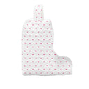 Heart Gaze White Quilted Boot Bag