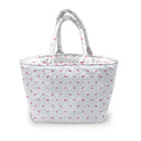 Heart Gaze White Quilted Handbag