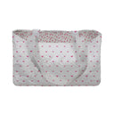 Heart Gaze White Quilted Tote