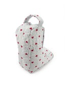 Hearts and Stripes Blue Flag Drift Blue Quilted Boot Bag