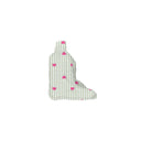 Hearts And Stripes Green Quilted Boot Bag