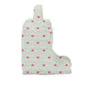 Hearts And Stripes Green Quilted Boot Bag