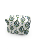 Helen Maya Blue Quilted Makeup Bag