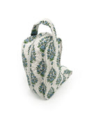 Helen Maya Blue Quilted Boot Bag