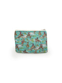 "Hello Darlin" Turquoise Quilted Makeup Bag