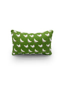 "Help From My Hens" Green Quilted Mini Pillow 8" x 12"