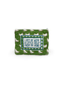 "Help from my Hens" Green Quilted Makeup Bag