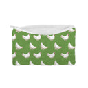 "Help from my Hens" Green Quilted Makeup Bag
