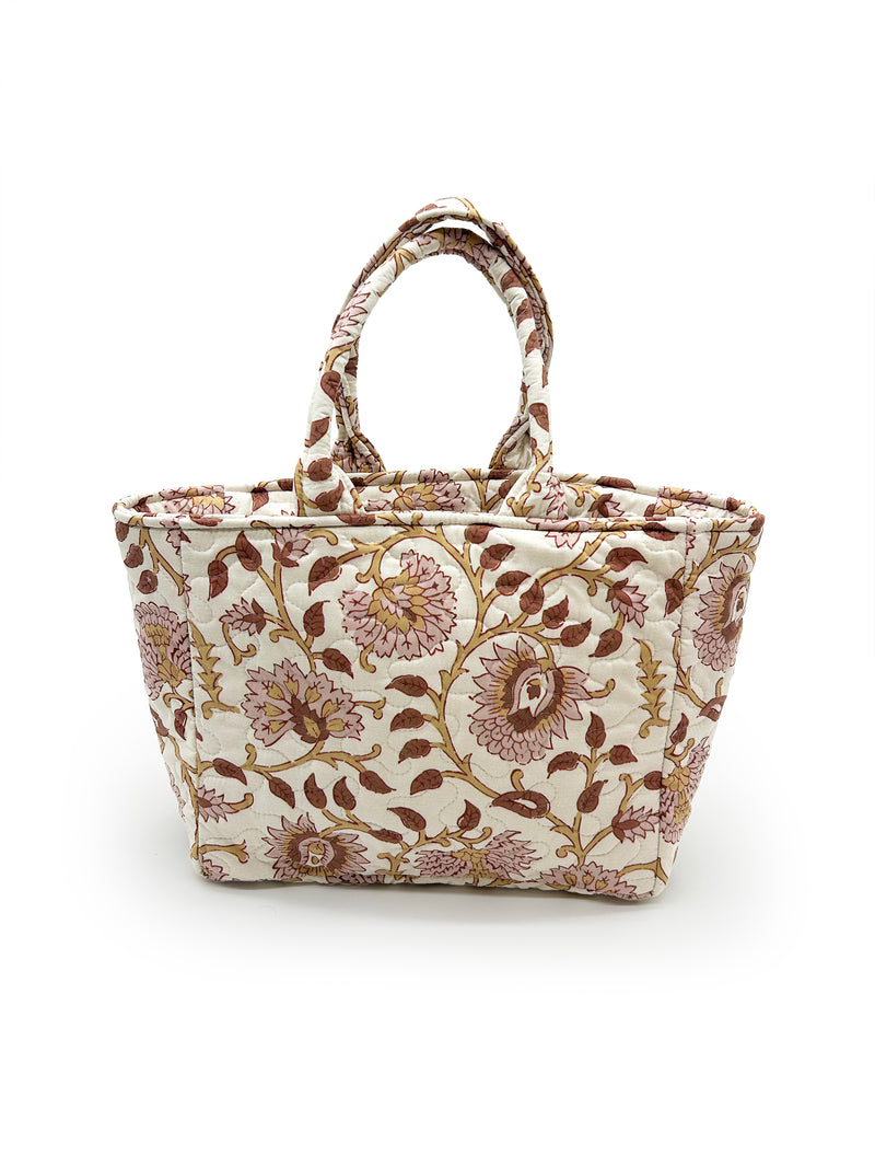 Erin & Ben Co. Heritage Scroll Rose Quilted Handbag