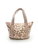 Erin & Ben Co. Heritage Scroll Rose Zipper Tote Bag