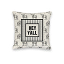 "Hey Y'all" Longhorns Quilted Mini Pillow 8" x 8"
