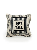 "Hey Y'all" Longhorns Quilted Mini Pillow 8" x 8"