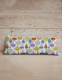 Holiday Ornaments Quilted Oblong 14" x33" Pillow