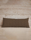 Homestead Bandana Chocolate Quilted Oblong 14"x33" Pillow