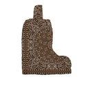 Homestead Bandana Chocolate Quilted Boot Bag