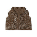 Homestead Bandana Chocolate Quilted Cate Vest