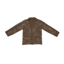 Homestead Bandana Chocolate Quilted Snap Jacket