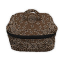Homestead Bandana Chocolate Quilted Travel Case