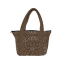 Homestead Bandana Chocolate Zipper Tote Bag