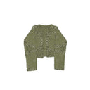 Homestead Bandana Olive Cropped Quilted Jacket