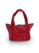 Homestead Bandana Red Zipper Tote Bag