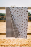 Lucky Horse Linen Quilt