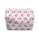 Horse Icon Fuchsia Quilted Makeup Bag