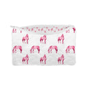 Horse Icon Fuchsia Quilted Makeup Bag